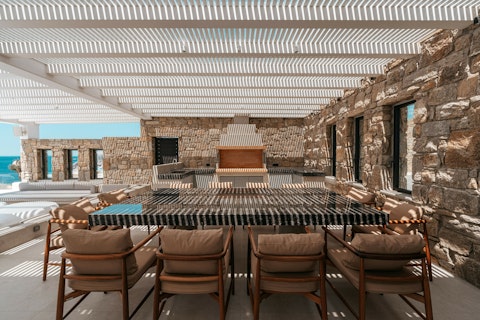 Enjoy long evening dinners on the alfresco dining terrace