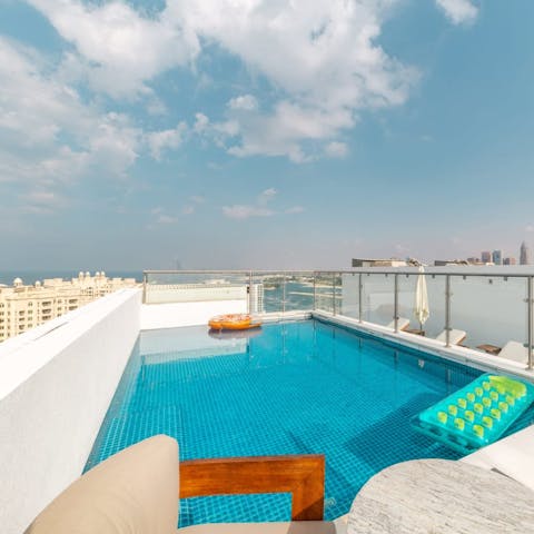 Keep swimming a little more private by taking a dip in the pool