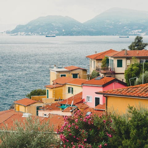 Take a day-trip to the beautiful beaches of Lerici in the Gulf of Poets – it's a forty-five-minute drive