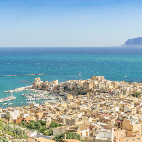 Stay close to the coastal town of Castellammare del Golfo