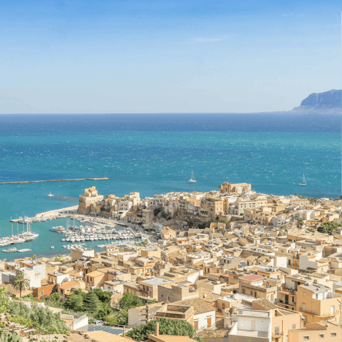 Stay close to the coastal town of Castellammare del Golfo