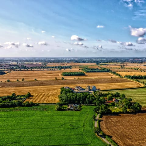 Stay in the heart of the idyllic Suffolk countryside, just a ten-minute drive from Lavenham