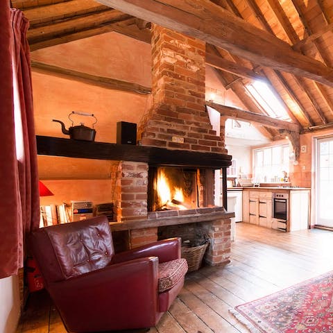 Snuggle up on chilly evenings with a god book in front of the fire