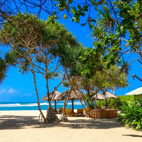 Visit nearby Batu Belig beach, famed for its sunsets