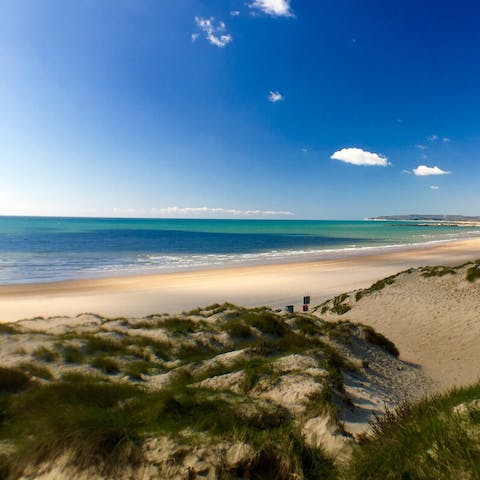 Stay a stroll away from Camber's famous sandy beach