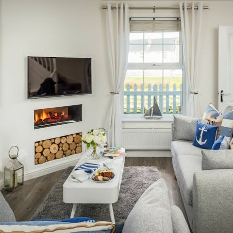 Cosy up in front of the fire on chilly nights