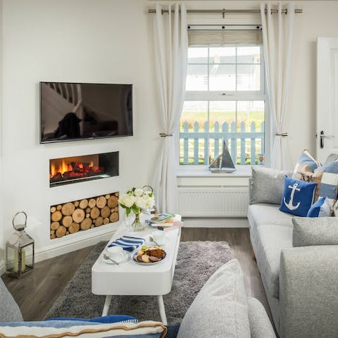 Cosy up in front of the fire on chilly nights