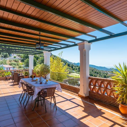 Fire up the barbecue and lay the table for sunset suppers