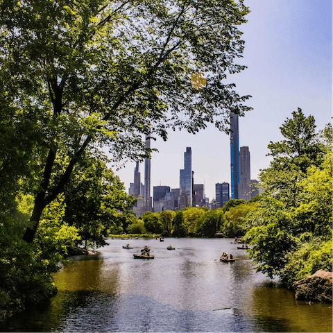Stroll to Central Park, just a twelve minute walk away
