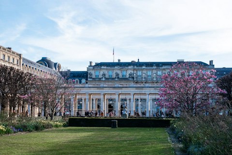 Stroll the elegant Palais Royal Gardens, a five-minute walk away