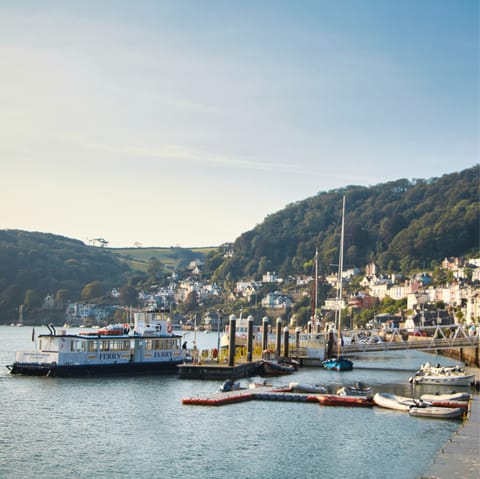 Drive sixteen minutes into Dartmouth to eat fish and chips at the harbour