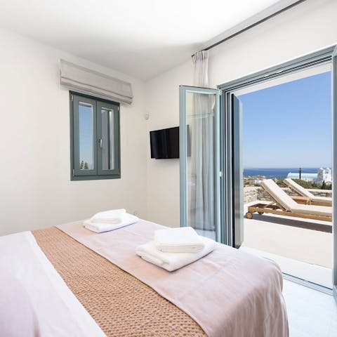 Wake up and head straight out to the sun