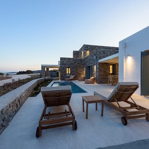 Enjoy a moonlit dip in the private pool