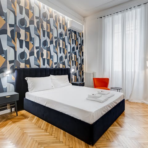 Rest weary feet in one of the comfortable bedrooms