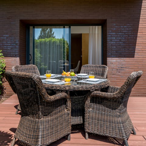 Open the doors and enjoy magical evenings on the terrace