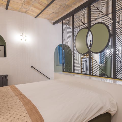 Get some rest in the stylish bedrooms after all that sightseeing