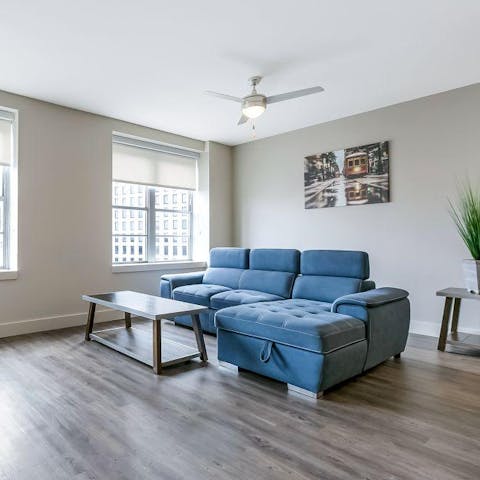 Start your mornings with a cup of chicory coffee on the comfy couch