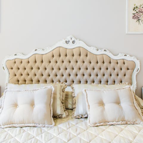 Get a good night's sleep in the plush bed and wake up feeling restored