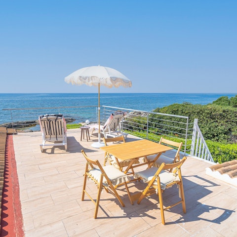 Savour sea views from the private roof terrace