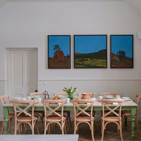 Enjoy a home-cooked feast around the dining table