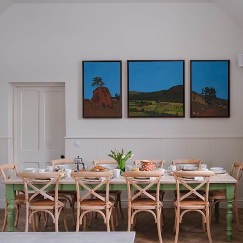 Enjoy a home-cooked feast around the dining table