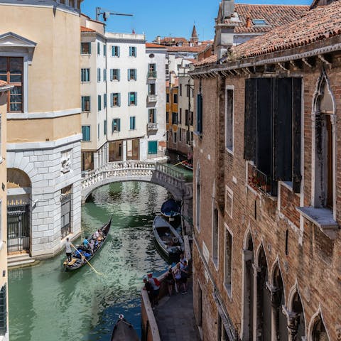 Meander along, or over, the iconic waterways of this unique city