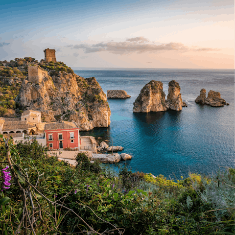 Stay near the picturesque coastal village of Scopello
