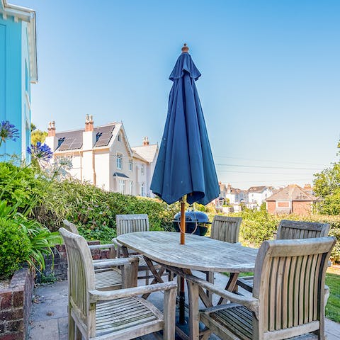 Fire up the barbecue on the private terrace on long summer nights