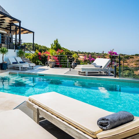 Doze off on a lounger after a tasty group lunch