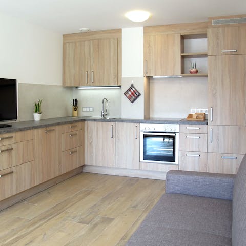 Try your hand at cooking like a local in your fully-equipped kitchen
