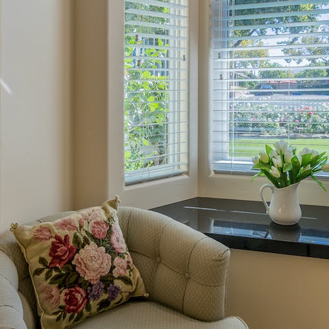 Have a quiet read by the bay window