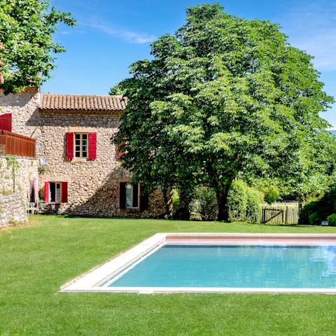 Soak up the sunshine from the communal pool