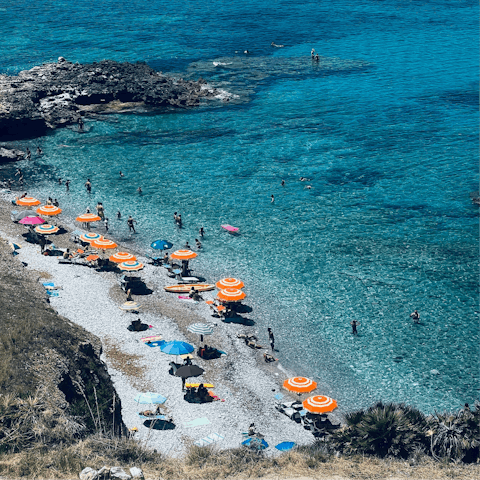 Take a trip to the beach – it’s just 1.6km away