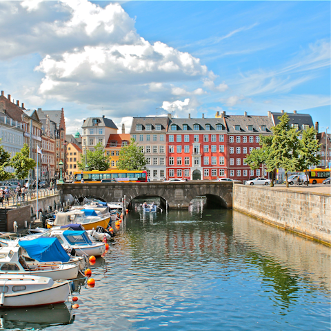 Stay in the heart of Copenhagen, near the famous Strøget