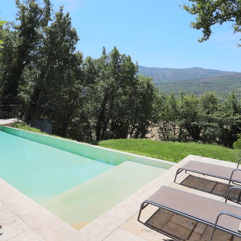 Cool off from the summer's sun in the swimming pool