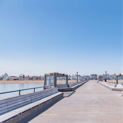 Stroll the Deal pier, taking in the coastal views and breathing the fresh sea air