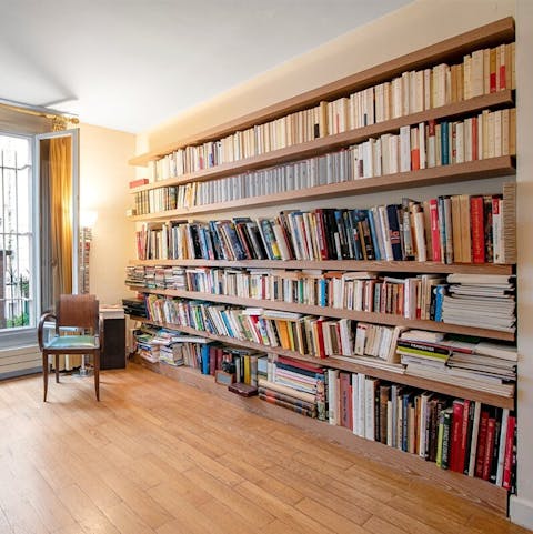 Pour a glass of wine and lose yourself in a good book