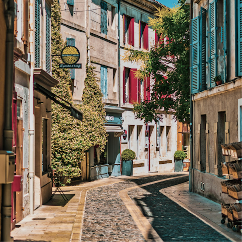 Stay a fifteen-minute drive from Saint-Rémy-de-Provence
