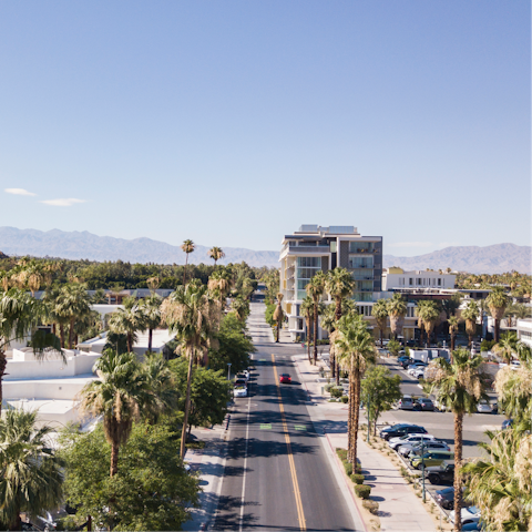 Stay a mile from glamorous downtown Palm Springs