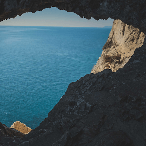 Explore the Grotta Mangiapane, less than ten minutes from your villa