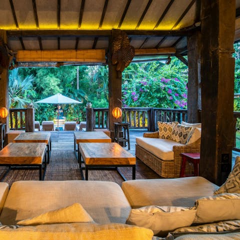 Spend cosy evenings gathered on the terrace