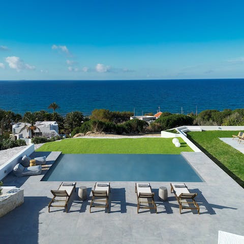 Relax by the pool or cool off with a dip in the water