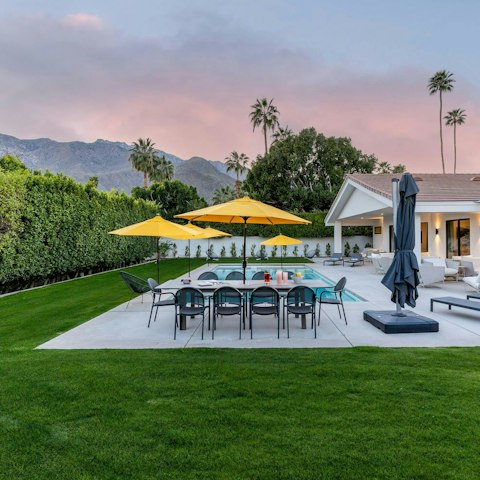 Dine alfresco on a warm California evening