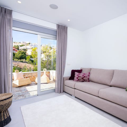 Wake up and step out onto the balcony