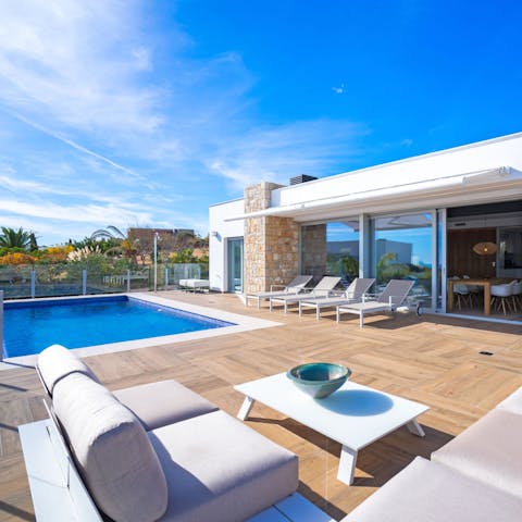 Spend your days swimming and lounging by the pool