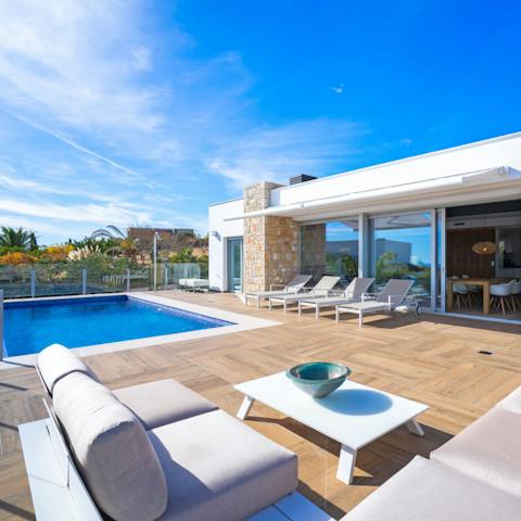 Spend your days swimming and lounging by the pool