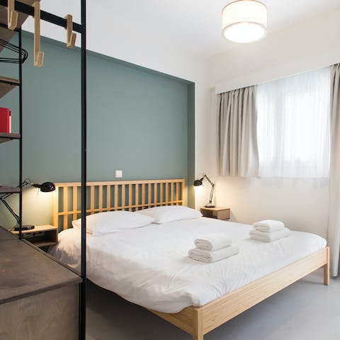 Sleep soundly in the soothing atmosphere of the bedroom