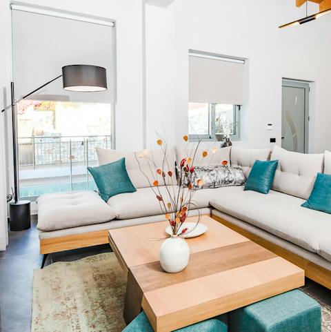 The living room is perfect for family game nights