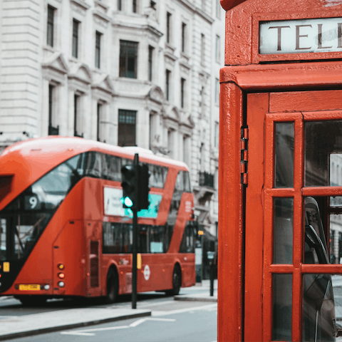 Hop on the tube to reach the designer shops of Regent Street in fifteen minutes