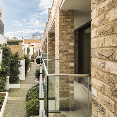 Enjoy morning coffee on the private balcony
